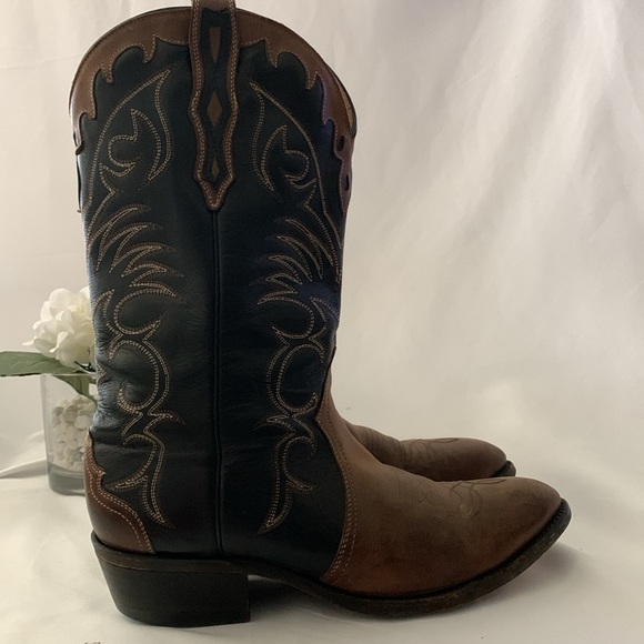 🔥BOULET MEN’S TWO-TONE WESTERN LEATHER BOOTS🔥 - Picture 8 of 15